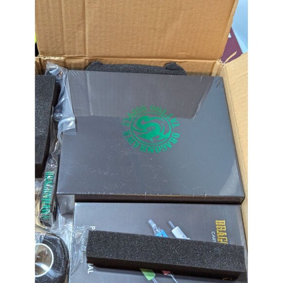 Dragonhawk X7 Wireless Tattoo Pen Kit Rotary Machine 3.5mm Stroke 20Pcs Cartridg - Picture 6 of 9